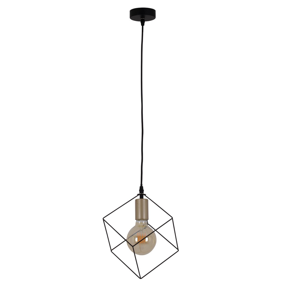 Näve Canto Hanglamp Zwart-Goud 26cm