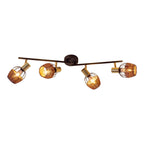 Corbis Plafondlamp - Zwart/Goud 78cm