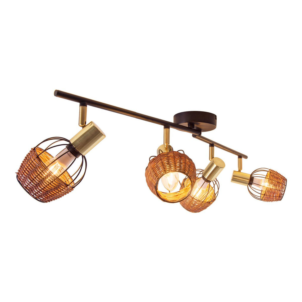 Corbis Plafondlamp - Zwart/Goud 78cm
