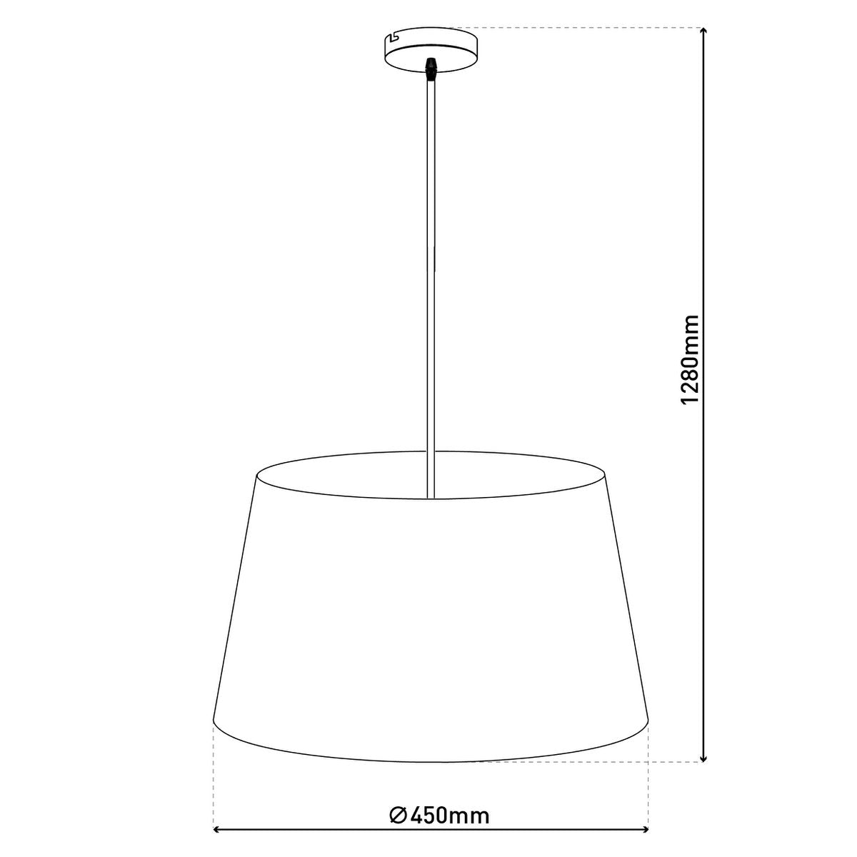Näve Bologna Hanglamp Beige 45cm