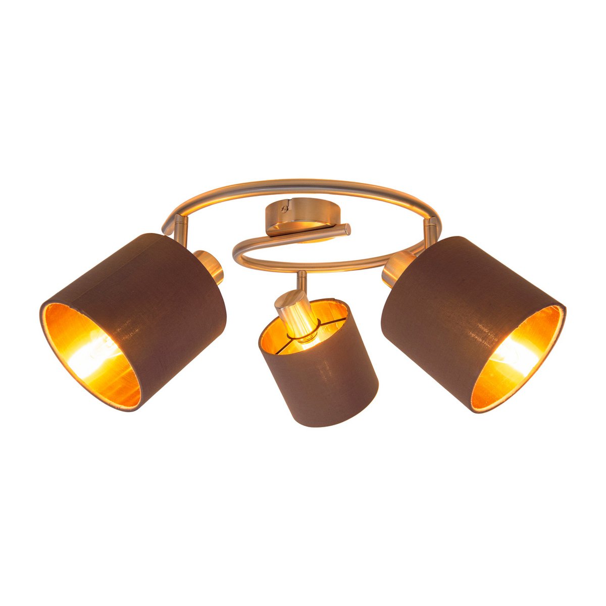 Näve Maron 3-zits Plafondlamp - Bruin 52cm
