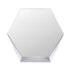 Gorillz Hive Hexagon Wandspiegel - 60x52 cm - Industrieel Wit met Opbergplank