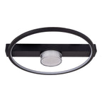 CIMO LED Plafondlamp Zwart Dimbaar 40cm