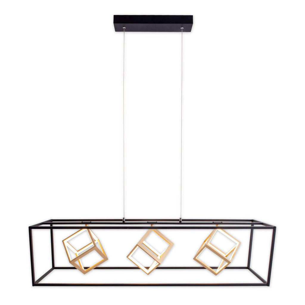 LED hanglamp Tripoli 100cm - Zwart