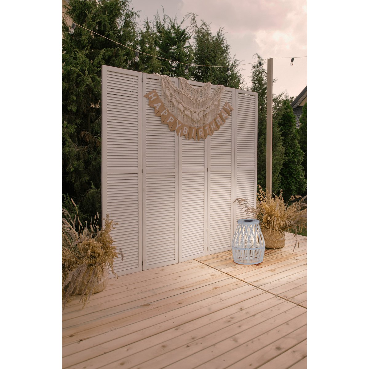 Näve Korbinian Solar Lamp - Rattan 34cm