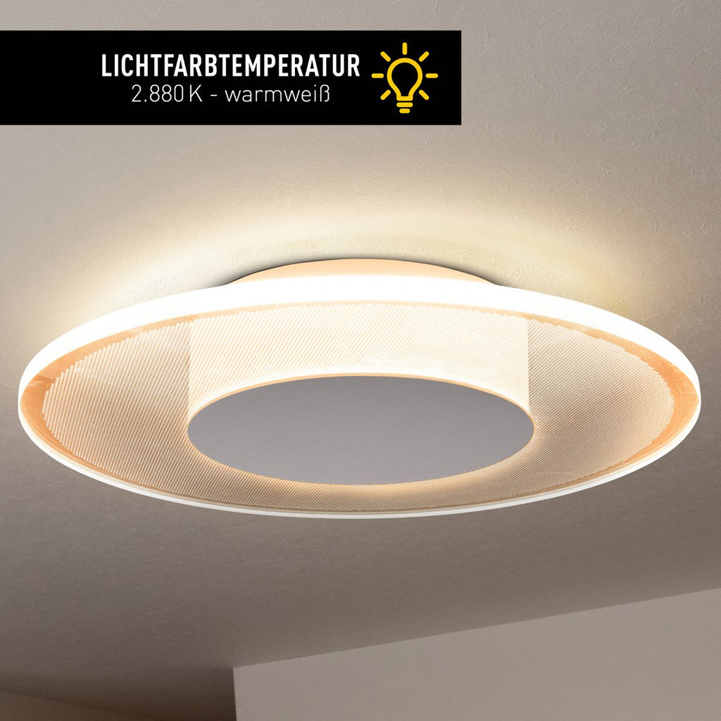 LED plafondlamp Modesto 29cm Beige