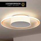 LED plafondlamp Modesto 29cm Beige