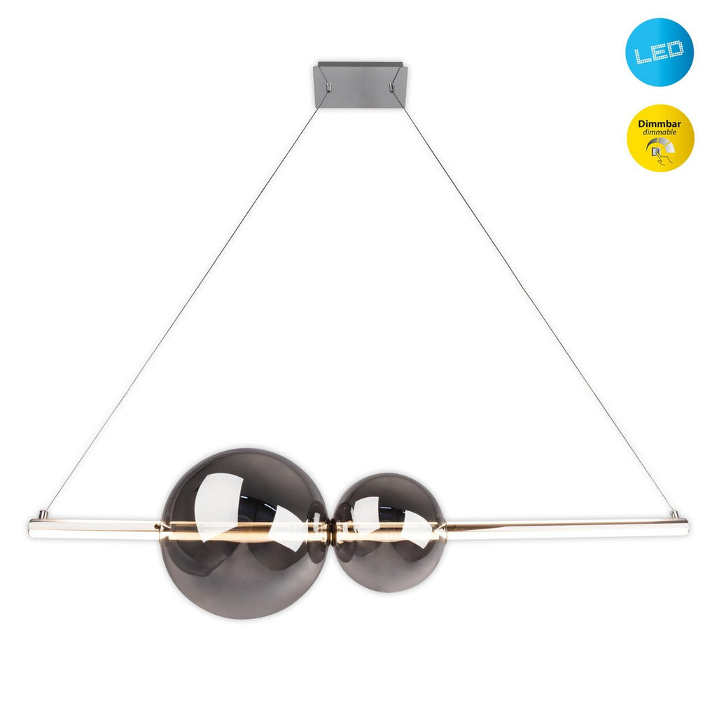 NOVA LED Hanglamp Chrome - 25cm