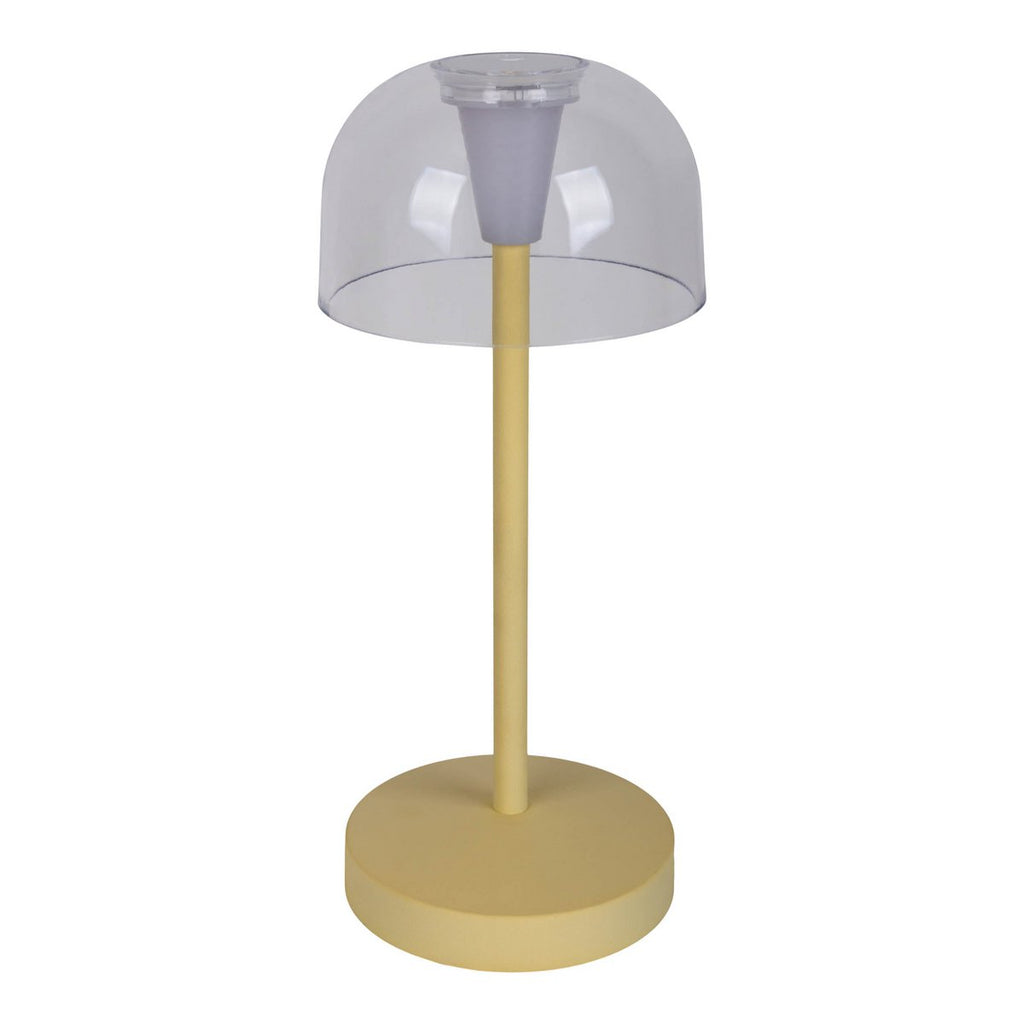 Näve Gomba LED-batterijtafellamp Geel 18,5cm