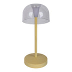 Näve Gomba LED-batterijtafellamp Geel 18,5cm