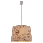 Näve Textiel Hanglamp Print Bruin Ø40cm