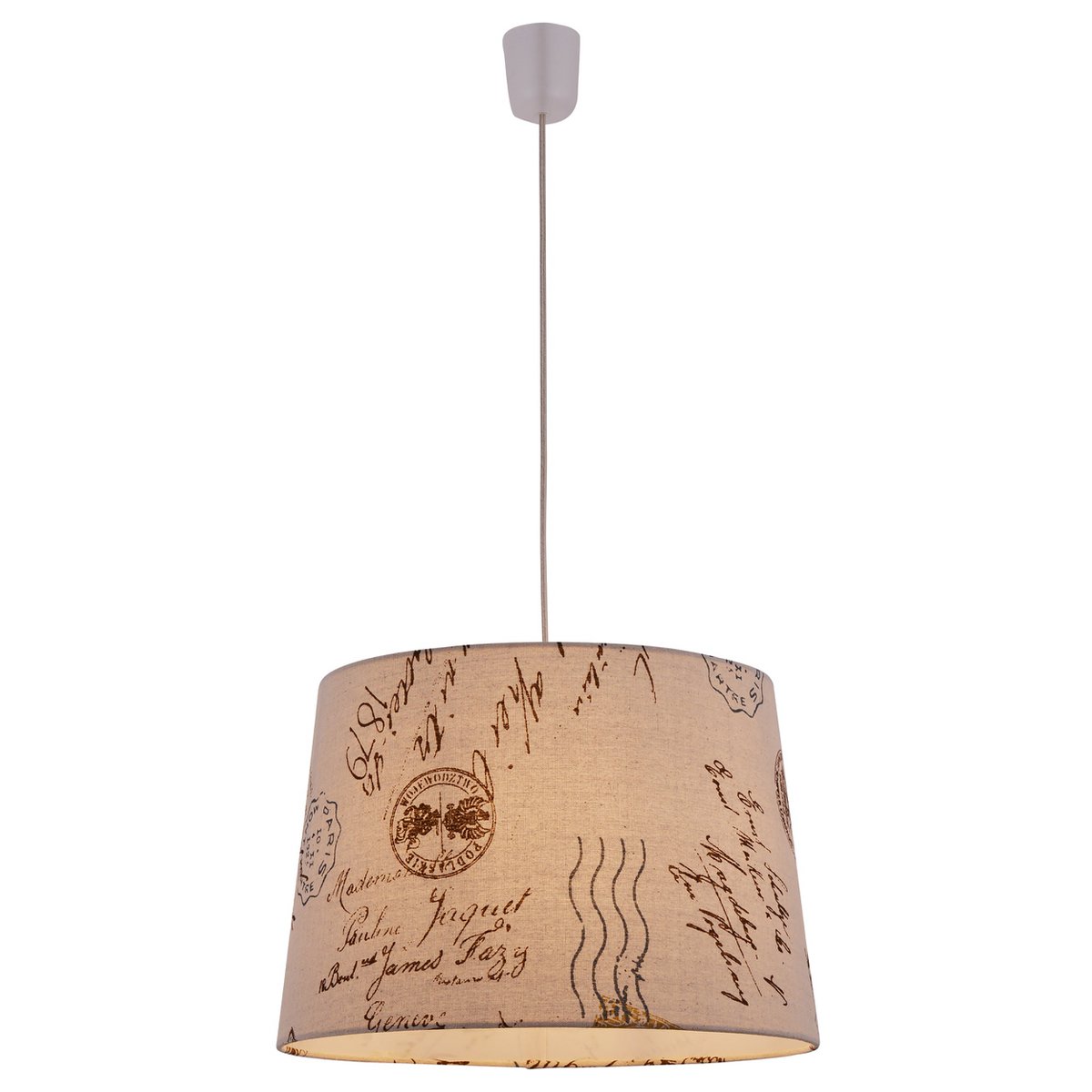 Näve Textiel Hanglamp Print Bruin Ø40cm