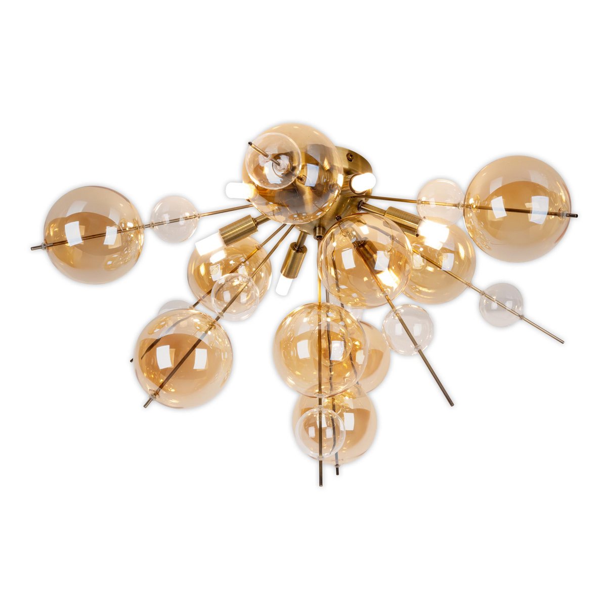 Plafondlamp Explosie Amber Ø57cm G9