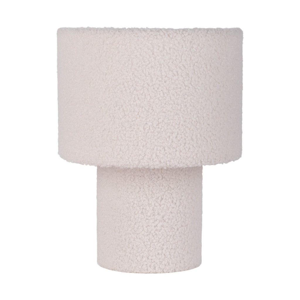 Näve Fluffy Tabellamp Wit Textiel 31cm