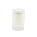 Witte musk parfum kaars 7x11.3 cm - Aulica