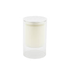 Witte musk parfum kaars 7x11.3 cm - Aulica