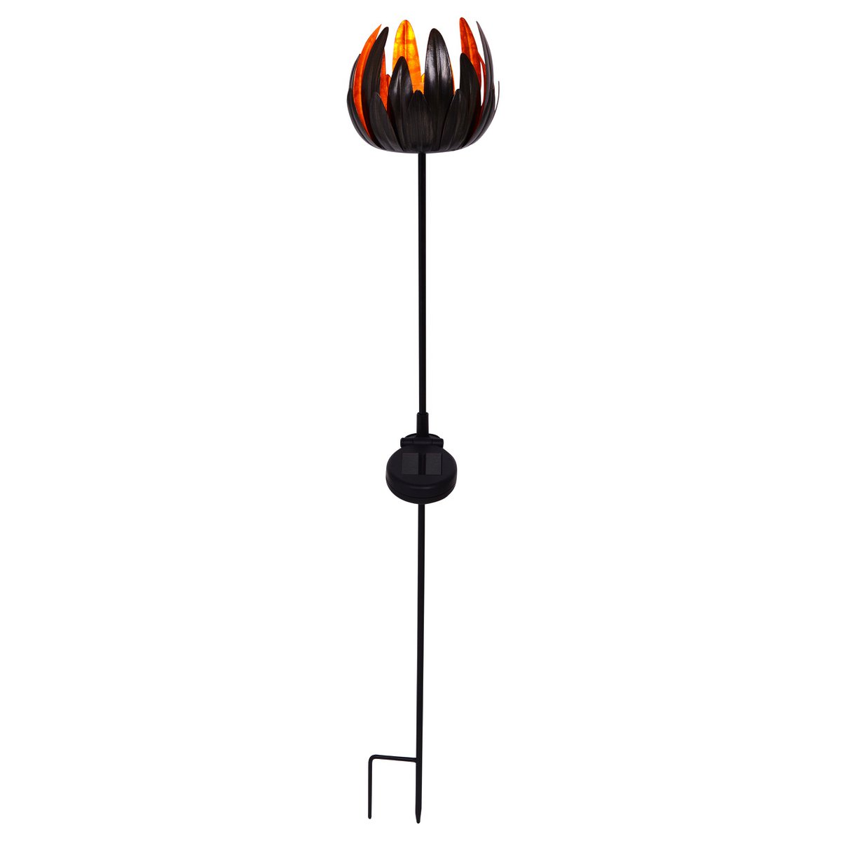 Näve LED Solar Bloem Tuinspies - Zwart 90cm
