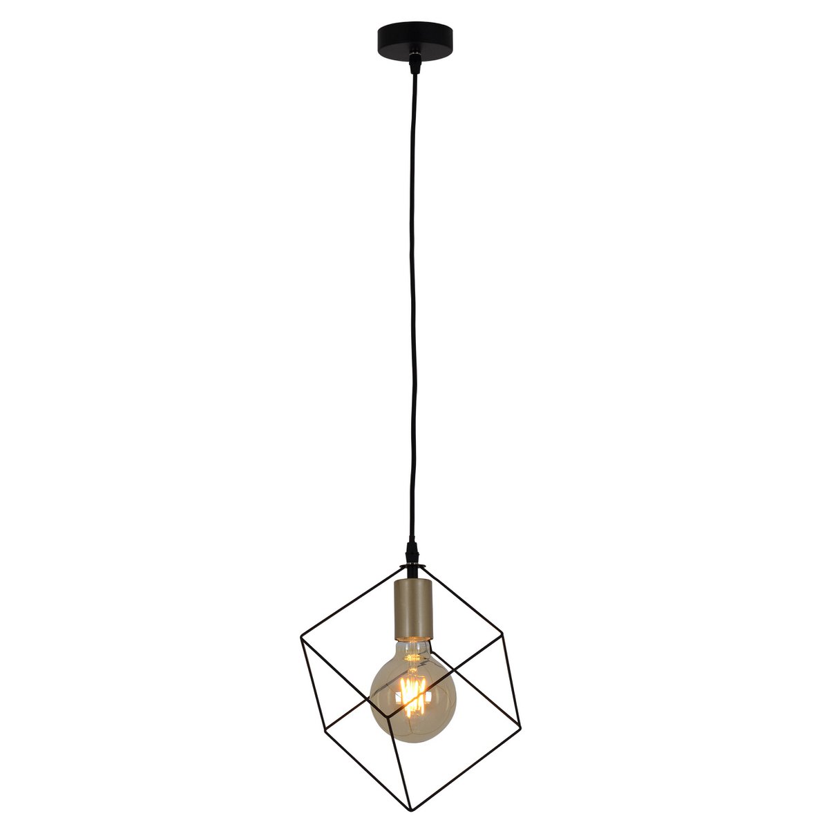 Näve Canto Hanglamp Zwart-Goud 26cm