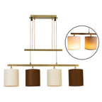 Näve Tilde Hanglamp 4-Lichts - Beige Bruin 86cm