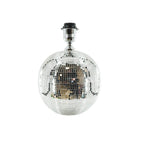 Housevitamin Disco Tafellamp - Glas Zilver 20x20x20cm