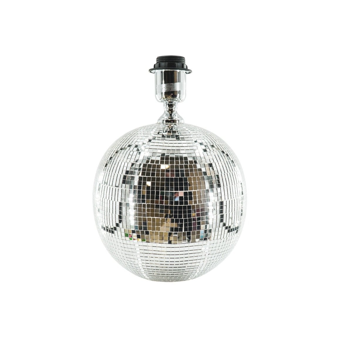 Housevitamin Disco Tafellamp - Glas Zilver 20x20x20cm