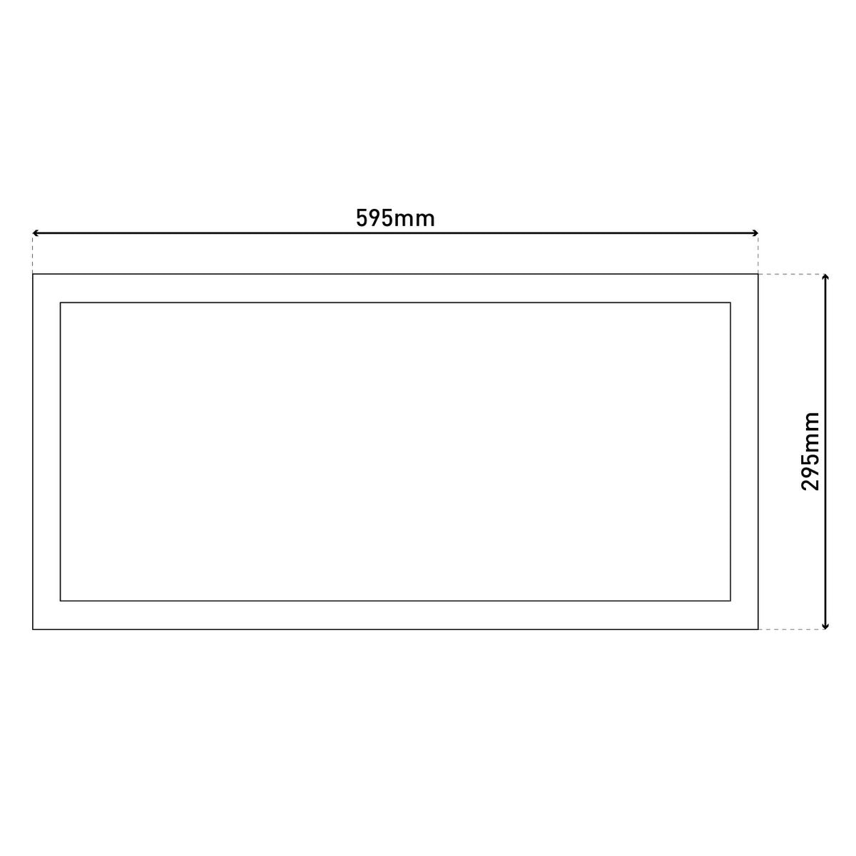 Näve Nicola LED Paneel 59,5x29,5cm Neutraal