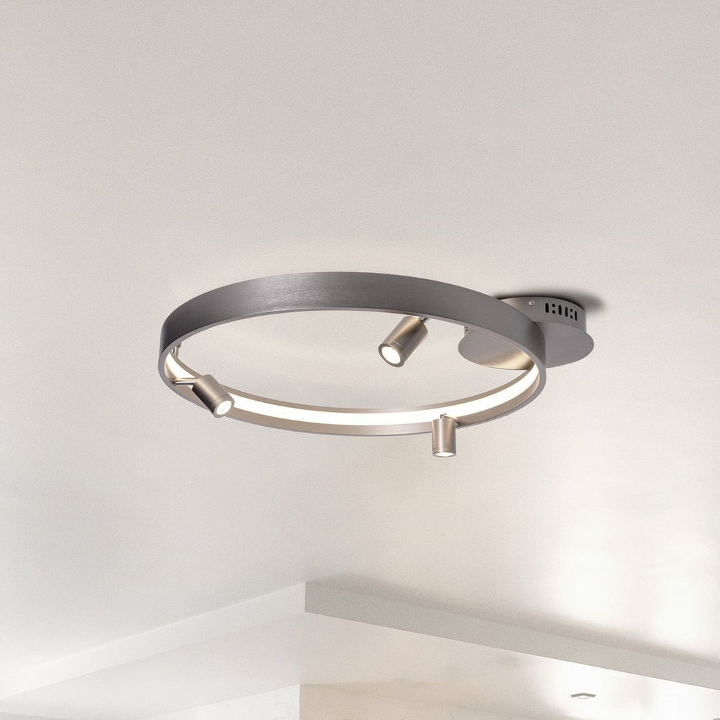 Näve Tristan LED-plafondlamp 58cm Wit Dimbaar