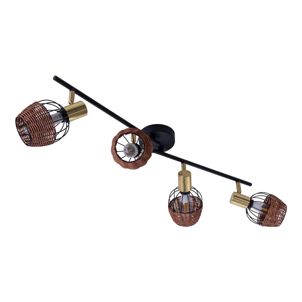 Corbis Plafondlamp - Zwart/Goud 78cm