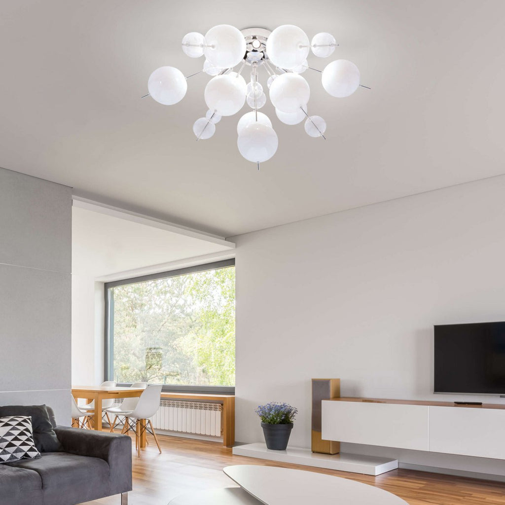 Näve Explosie Plafondlamp Wit Ø57cm G9