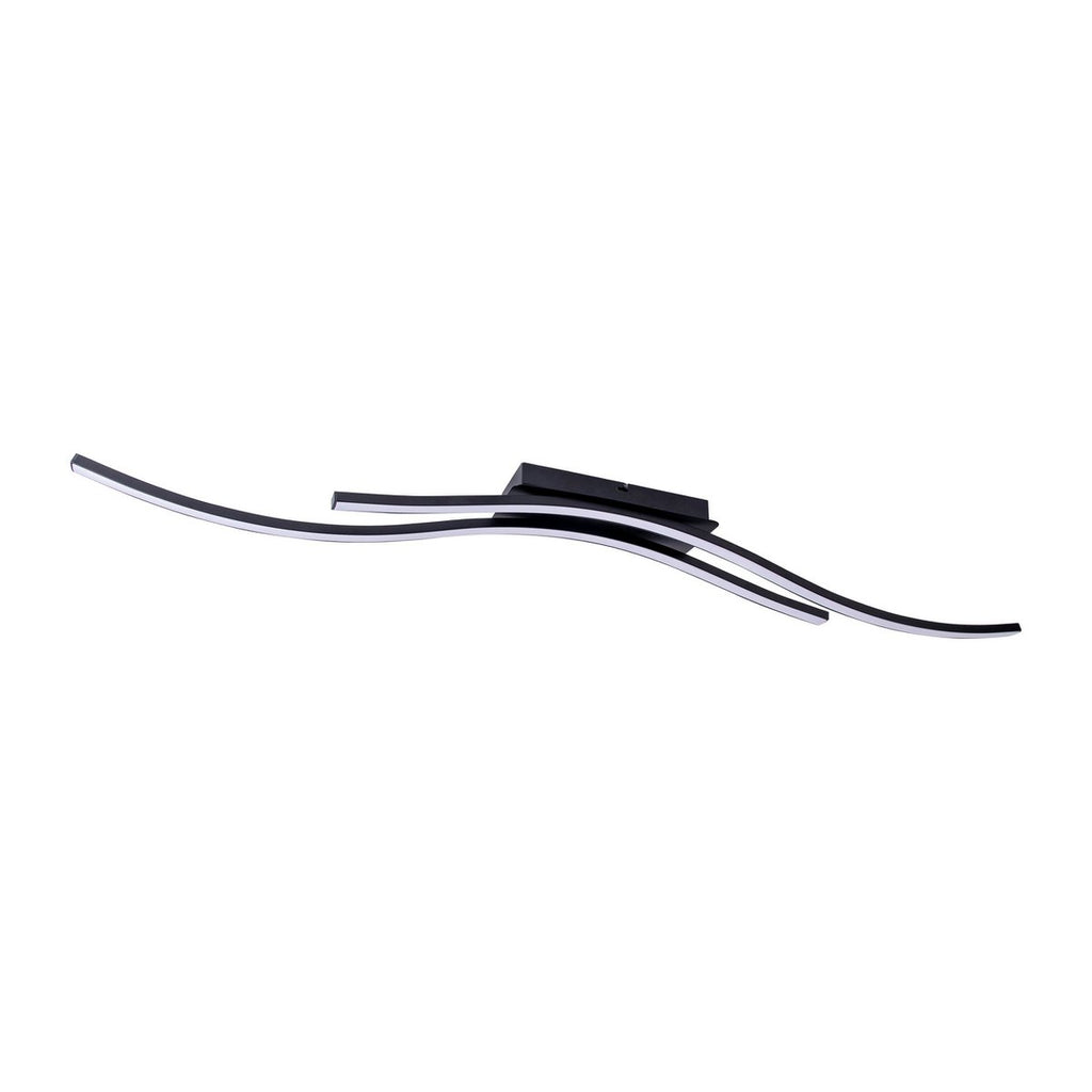 Näve Onda LED Plafondlamp 96cm Zwart