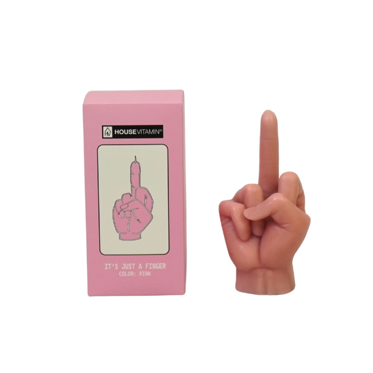 Huisvitamin Middenvingerkaars Roze - 310g - 10x9x17cm