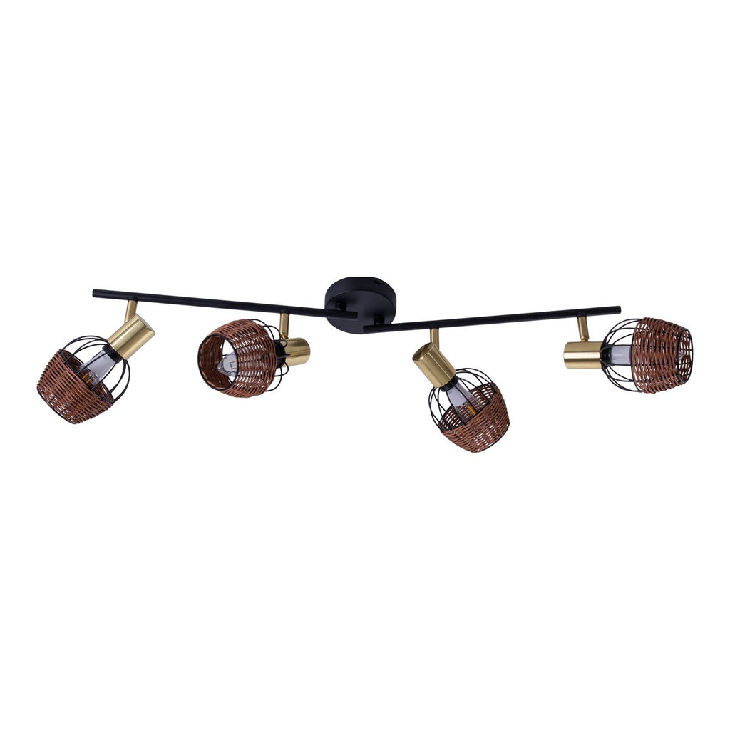 Corbis Plafondlamp - Zwart/Goud 78cm