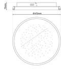 LED Plafondlamp Meteor 47cm Wit