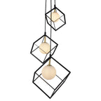 Näve Cadre Hanglamp - Zwart/Wit 147cm