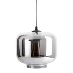 Näve Vaso Hanglamp - Antraciet Rookglas 25cm