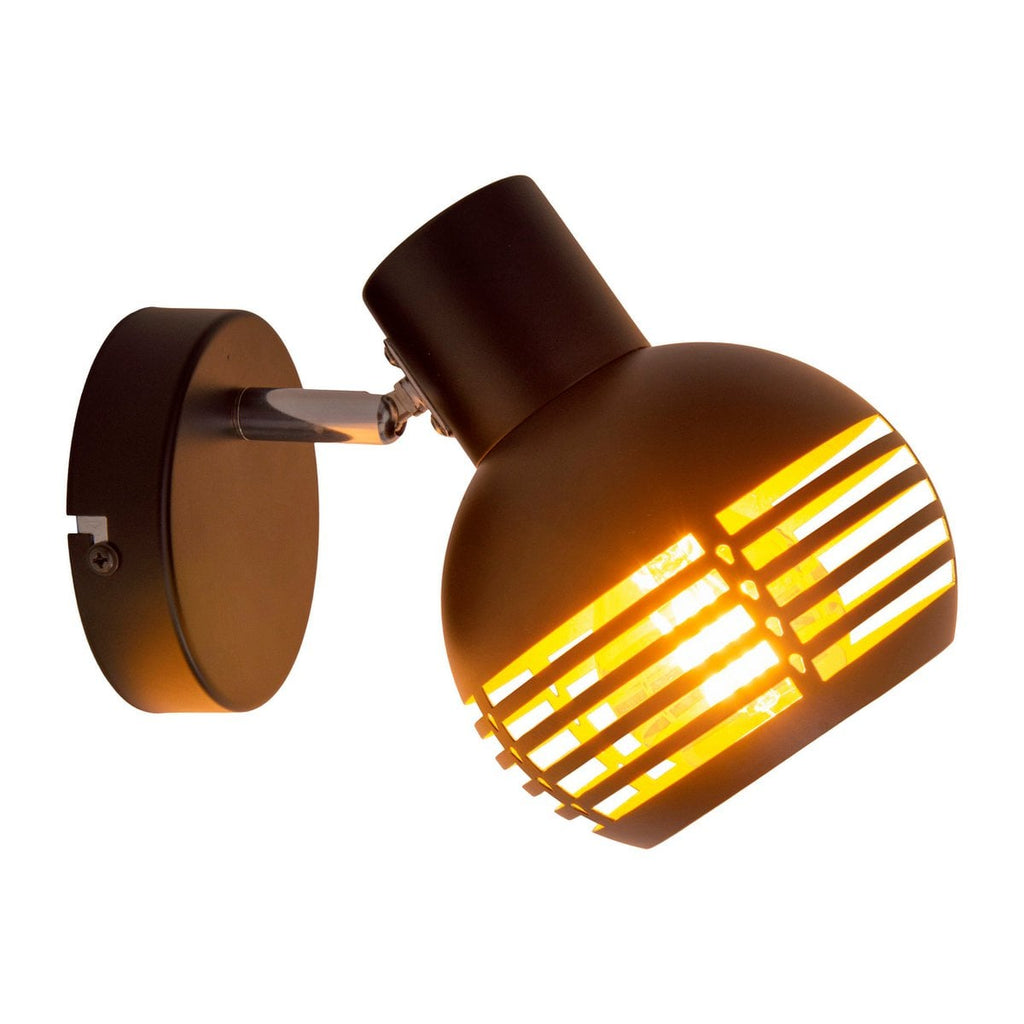 Näve Wand- Plafondlamp Casco Metaal Zwart Goud
