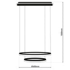 Näve Circulo LED CCT Hanglamp - Zwart 60cm