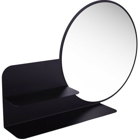 Gorillz Clever Wandspiegel Zwart - Opslag & Reflectie