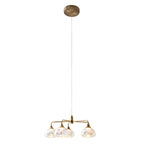 Näve Varna LED-Hanglamp 5-Flamm 50cm Messing
