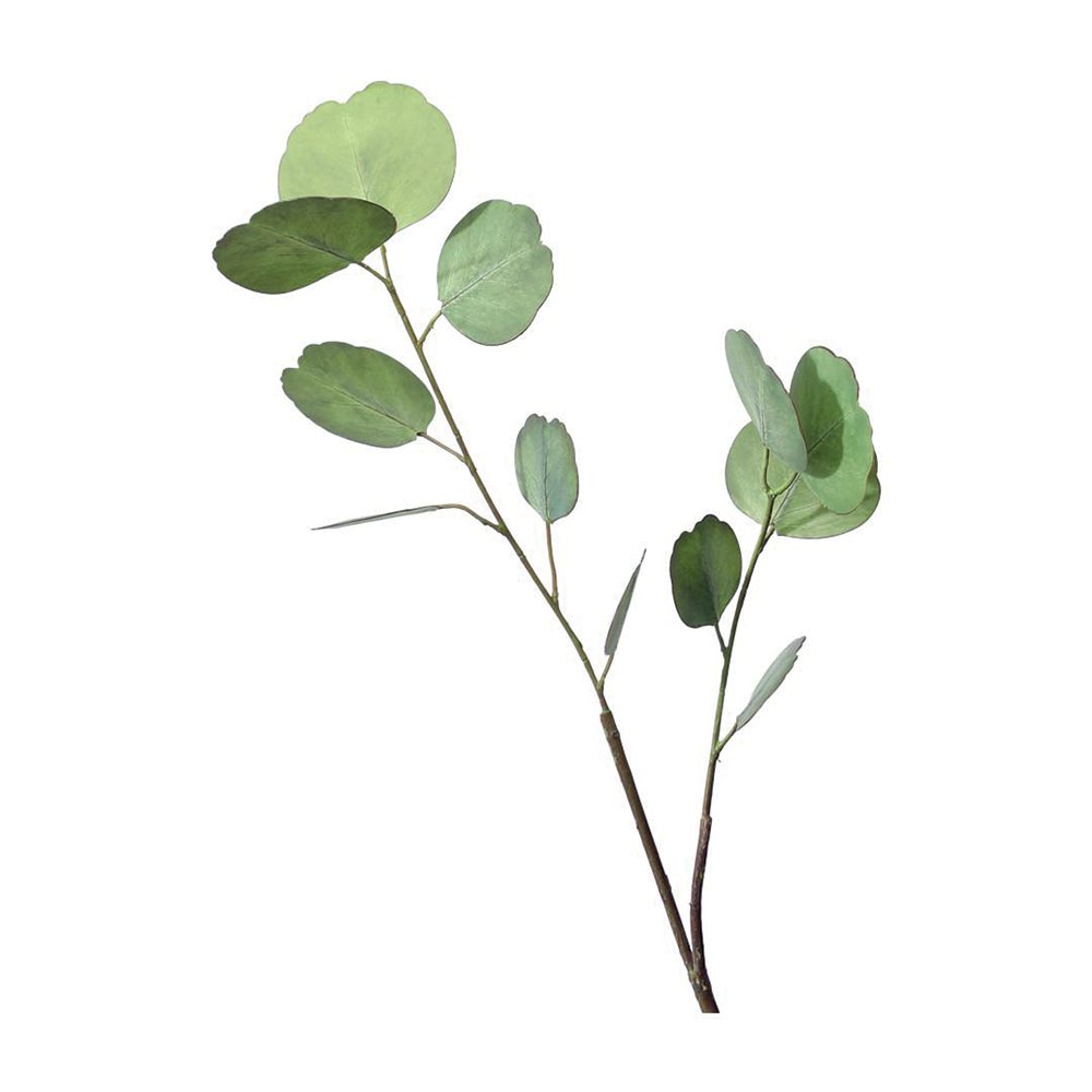Decoratieve eucalyptus bloem H65cm - lichtgroen plastic