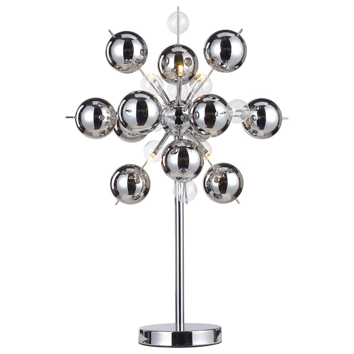 Näve Explosie Tafellamp - Chrome 73cm