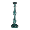 Turquoise Aulica Kandelaar H31cm - Glas