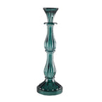 Turquoise Aulica Kandelaar H31cm - Glas