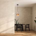 Näve Funda Hanger 150cm Messing Amber Glas