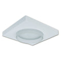 Setup Spot "Miro" 8,5 x 8,5 cm, 6,5 cm diep, aluminium -gekleurd metaal, Matt Acryl, 6 watt, warm wit