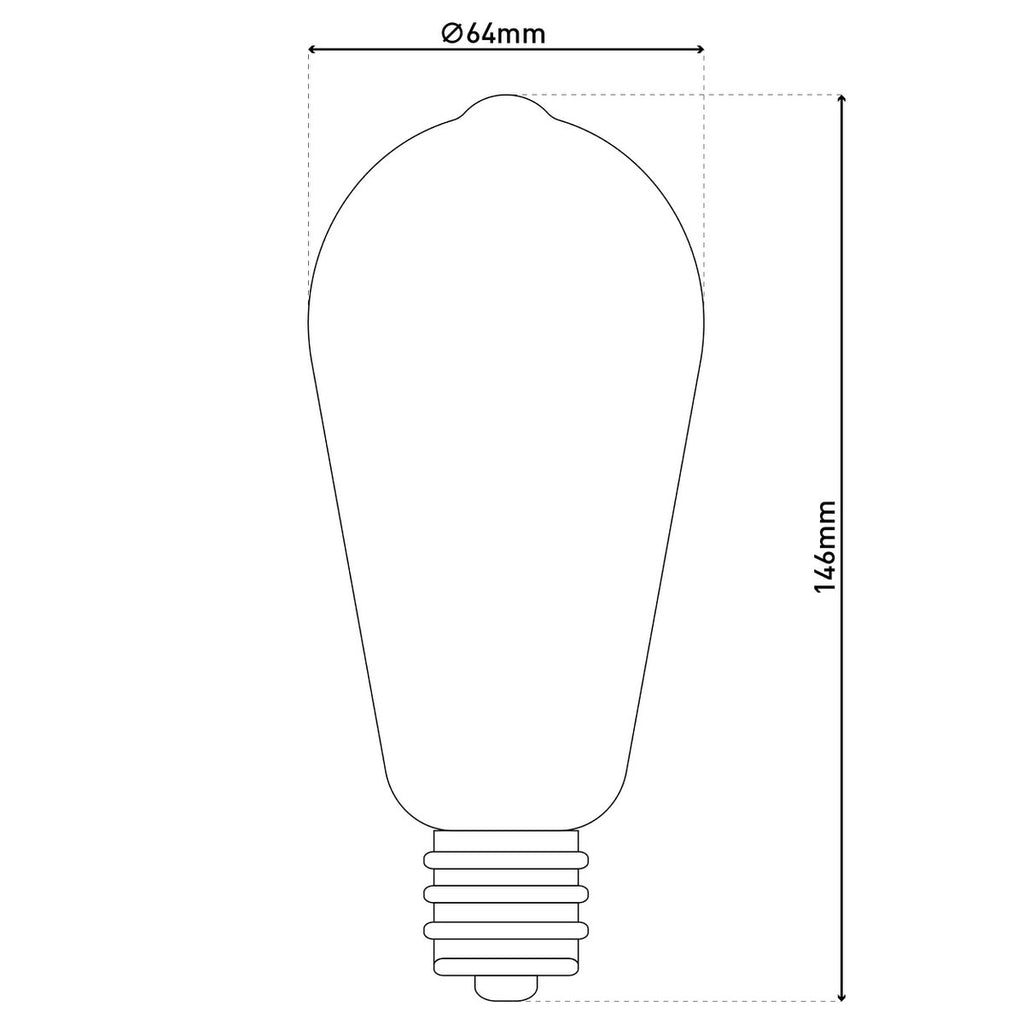 Näve LED-lampen E27 4W Warm Wit 4-Set