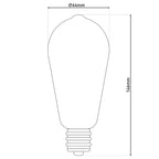 Näve LED-lampen E27 4W Warm Wit 4-Set