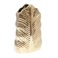 Gouden keramische bladvaas 17,8x10x28,5 cm - AULICA