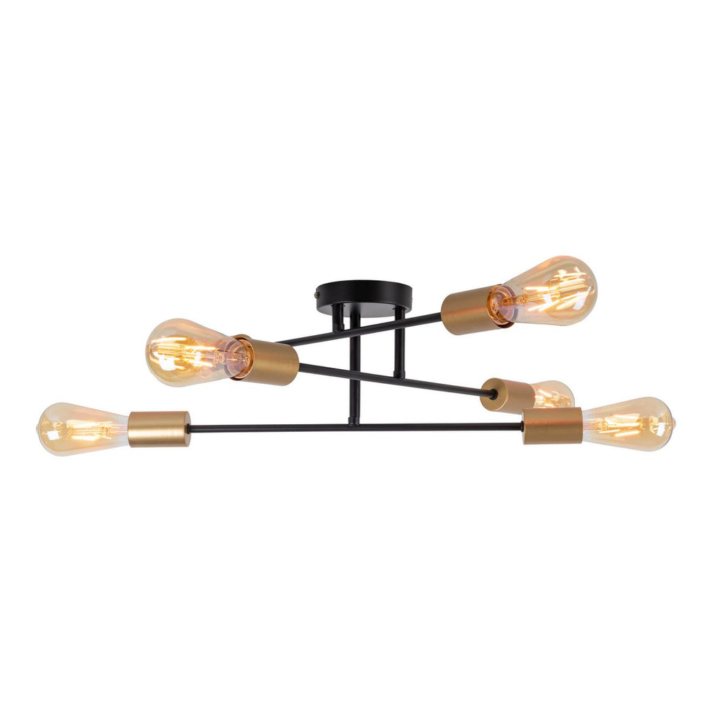 Näve Modo Plafondlamp 6-vlam Zwart 54,5cm