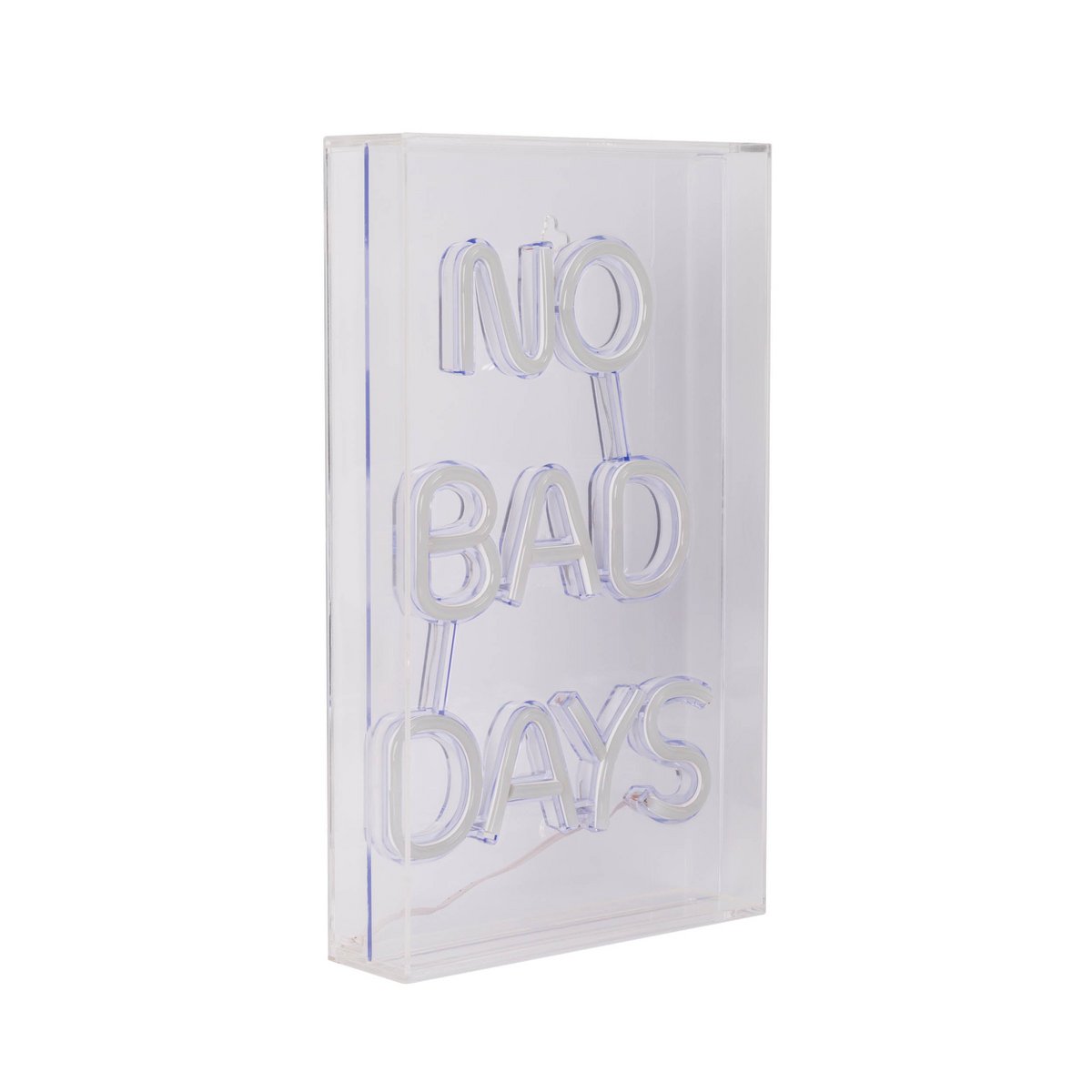 LED "No Bad Days" Neonlicht - Blau & Magenta 30x18cm
